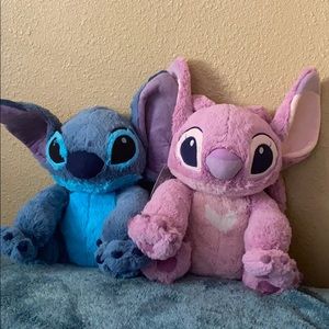 DISNEY STITCH STUFFED TOYS(2)